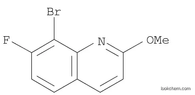 Molecular Structure of 1001322-87-7 (8-bromo-7-fluoro-2-methoxyquinoline)